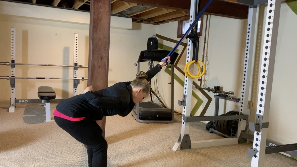 Resistance Band Overhead Lat Stretch