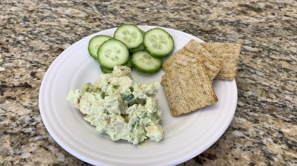 Cucumber Avocado Chicken Salad As A Dip