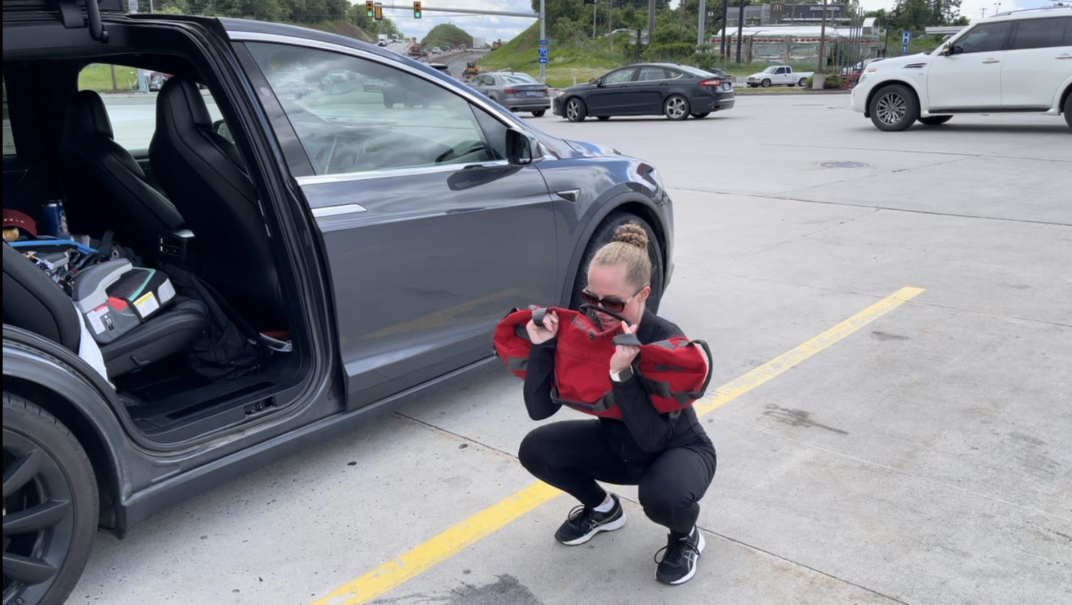 Road Trip Sandbag Squat